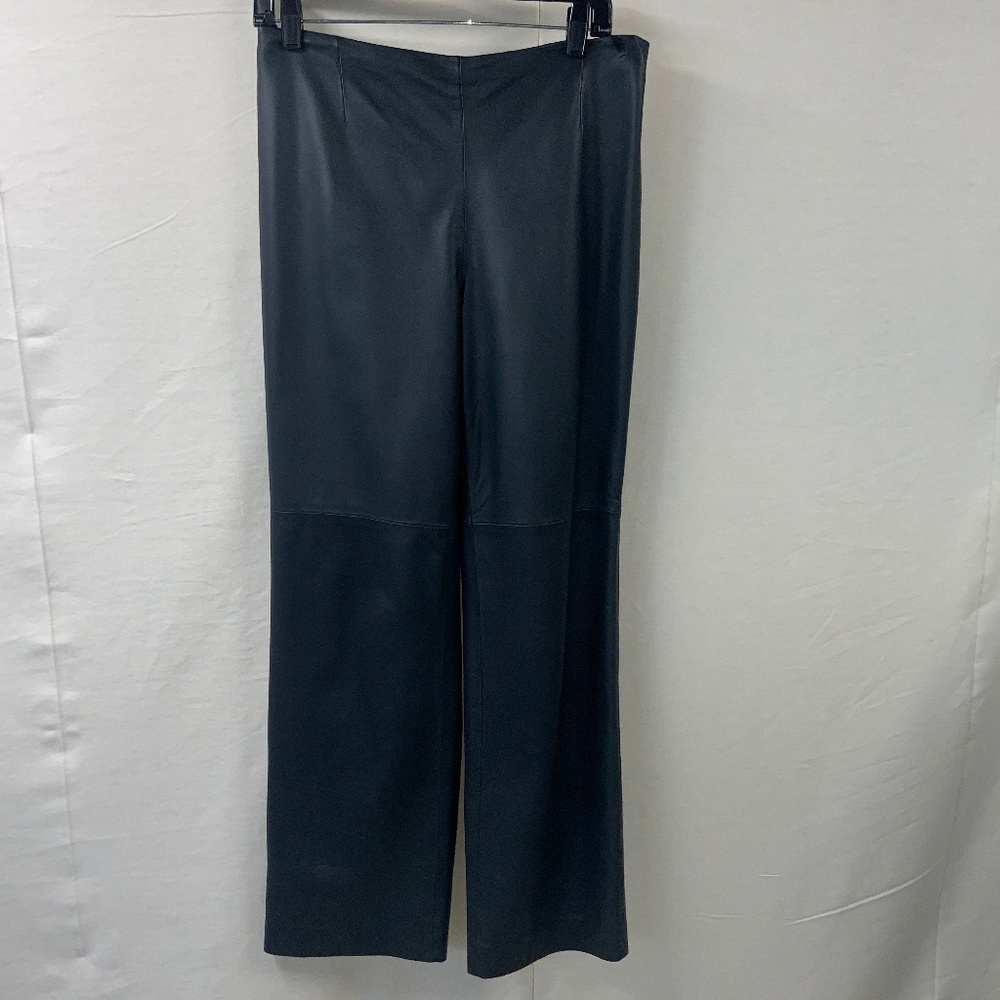 Ladies straight leather pants
